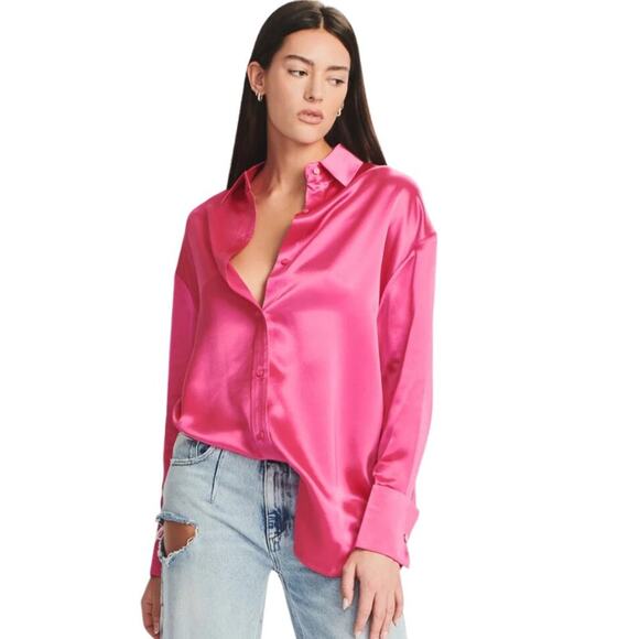 SER.O.YA Mel Top in Hot Pink NWT Size Medium - Picture 1 of 3